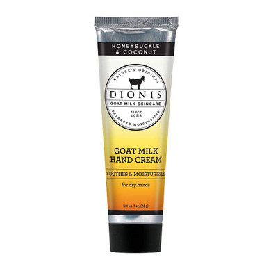Dionis - Goat Milk Skincare Honeysuckle And Coconut Scented Hand Cream (1 Oz) - Made In The Usa - Cruelty-Free And Paraben-Free
