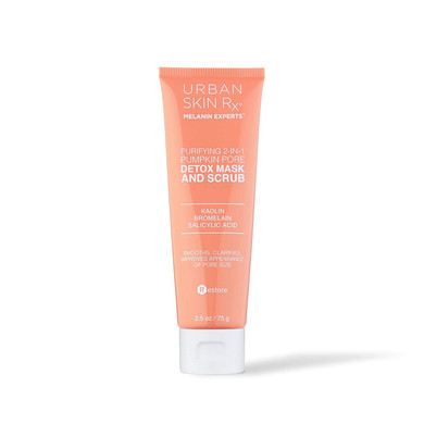 2-In-1 Pumpkin Detox Mask Urban Skin Rxã¢Â®, Pore Purifying Mask & Scrub, Self-Warming Formula Detoxifies & Exfoliates To Deeply Cleanse & Rejuvenate Skin, Formulated With Kaolin And Jojoba Beads, 2.5 Oz