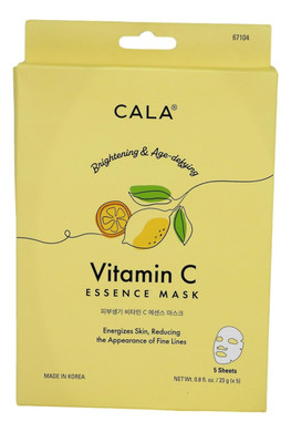 Cala Vitamin-C Essence Facial Mask Sheets 5 Count, 5 Count