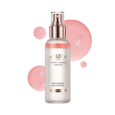 D'Alba Italian White Truffle Vital Spray Serum, Vegan Skincare, Calming And Hydrating Facial Mist With White Truffles For Red And Sensitive Skin, Glow Serum, Surfactant Free, All In One Care