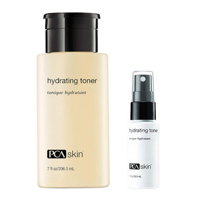 Pca Skin Hydrating Toner Bundle - Purifying Non Comedogenic Full-Size Facial Toner & Travel-Size Face Spray With Moisturizing Formula For Sensitive Skin