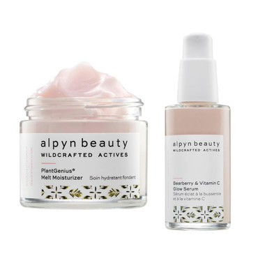 Alpyn Beauty Complexion Perfection Bundle | Melt Moisturizer | Vitamin C & Bearberry Glow Serum