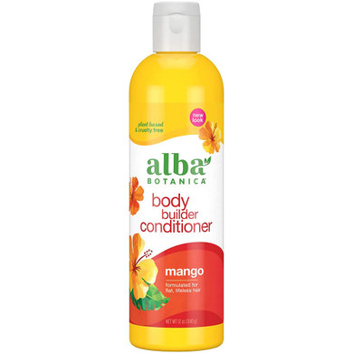 Alba Botanica Body Builder Conditioner, Mango, 12 Oz