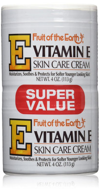 Fruit Of The Earth Vitamin-E Cream 4 Oz. + 4 Oz. Jar (Case Of 6)4 Ounce (Pack Of 6)