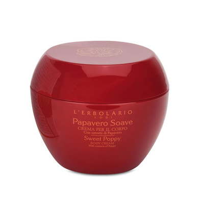 L'Erbolario Sweet Poppy Body Cream - Amber And Floral Fragrance - Helps Leave The Skin More Supple - Protects Against The Risk Of Premature Ageing - Has Moisturizing And Softening Properties - 6.7 Oz