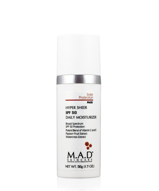 M.A.D Skincare Hyper Sheer Spf 50 Daily Moisturizer 1.7 Oz. 
