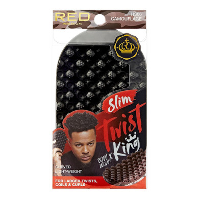 Red By Kiss Bow Wow X Twist King Luxury Twist Styler Washable And Durable Twist Brush For Afro Curl- Slim And Light (Camouflage)Camouflage