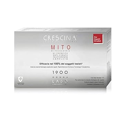 Crescina Transdermic MITO Follicular Islands Double Treatment for Hair Regrowth and Anti-Hair Loss 1900 Women 40 vials (20+20)