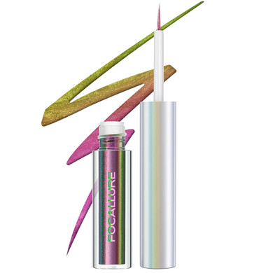 Focallure Chameleon Liquid Eyeliner,Intense Color Shifting Eyeliner Pen,Metallic Multi-Reflective Finish,Waterproof,Smudge-Proof,Ultra-Fine Tip,Rose Garden02 Rose Garden