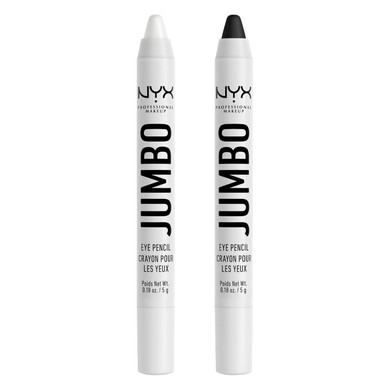 Nyx Professional Makeup Jumbo Eye Pencil, Blendable Eyeshadow Stick & Eyeliner Pencil - Milk & Black Bean (2-Pack)Pack Of 2 (Milk & Black Bean)1 Count (Pack Of 2)