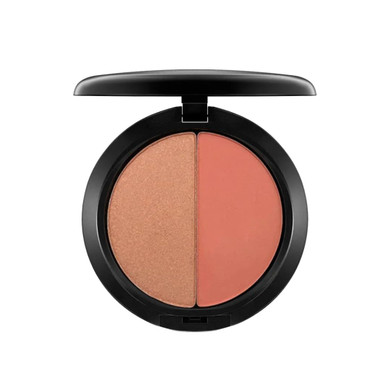 Emani Radiant Skin Vegan Duo Highlighter And Brush Powder, Pure Minerals Highlighter Palette With Buildable Coverage For Face Contour And Illumination, 298 Bora Bora298 Bora Bora