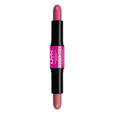 Nyx Professional Makeup Wonder Stick Blush With Hydrating Hyaluronic Acid, Dual-Ended Cream Blush Stick - Light Peach & Baby Pink