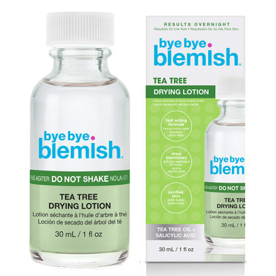 Bye Bye Blemish Tea Tree Drying Lotion, With Tea Tree Oil & Salicylic Acid, Fast-Acting Formula, Dries Blemishes, Purifies Skin, 1 Fl Oz, 1-Packtea Tree (Green)1 Fl Oz (Pack Of 1)