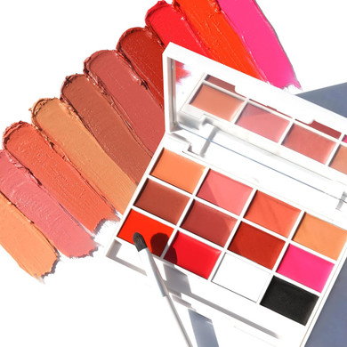 Kara Beauty Mua Customizable Matte Lip Palette12-Shades - Vegan