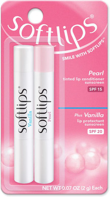 Softlips Pearl Tint And Bonus Lip Remedies, Vanilla, 0.07 Ounce (Pack Of 12)