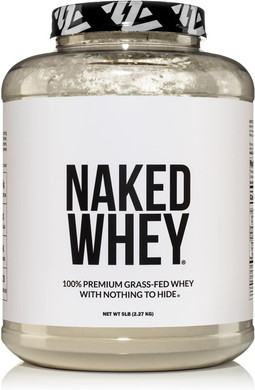 Naked Whey 5Lb 100% Grass Fed Unflavored Whey Protein Powder - Us Farms, Only 1 Ingredient, Undenatured - No Gmo, Soy Or Gluten - No Preservatives - Promote Muscle Growth And Recovery - 76 Servings