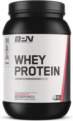 Bare Performance Nutrition, Bpn Whey Protein Powder, Whey Protein Concentrate, Native Micellar Casein, Amazing Mixability, Strawberry