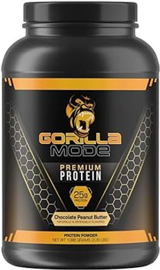 Gorilla Mode Premium Protein - Chocolate Peanut Butter / 24 Grams Of Protein/Recover And Build Muscle (30 Servings)