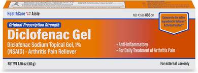 Healthcareaisle Diclofenac Gel, 1%, Arthritis Pain Relief - 50 G Tube - Original Prescription Strength (Nsaid)