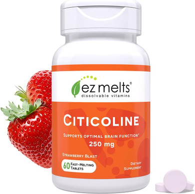 Ez Melts Dissolvable Citicoline Supplement 250 Mg, Sugar-Free, 2-Month Supply