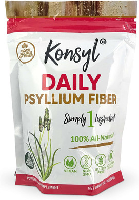 Konsyl Daily Psyllium Fiber 360G / 12.7Oz - Non-Gmo, Vegan, Keto-Friendly, Fiber Supplement Powder - Supports Digestive Health