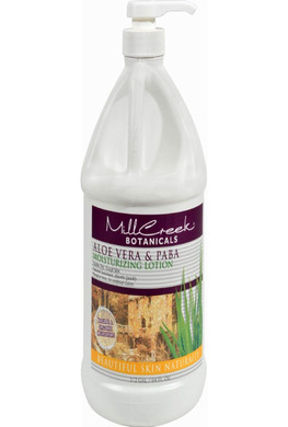 Mill Creek Botanicals Moisturizing Lotion Aloe Vera & Paba, 64 Oz