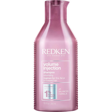 Redken Volume Injection Shampoo | Lightweight Volume Shampoo For Fine Hair | Adds Volume, Lift, and Body to Flat Hair | Paraben Free