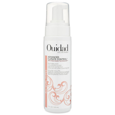 Ouidad Advanced Climate Control Featherlight Volumizing Foam, Add Volume & Fight Frizz, Define Curls With A Light Hold, 7 Fl Oz