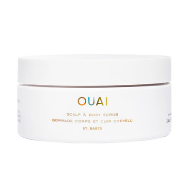 Ouai Scalp & Body Scrub, St. Barts - Foaming Coconut Oil Sugar Scrub And Gentle Scalp Exfoliator Cleanses, Removes Buildup, And Moisturizes Skin - Paraben, Phthalate And Sulfate Free Body Care (3.4Oz)