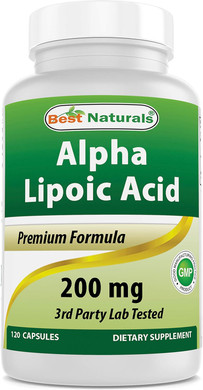 Best Naturals Alpha Lipoic Acid 200 Mg 120 Capsules