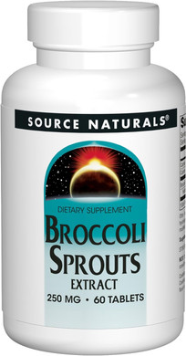 Source Naturals Broccoli Sprouts Extract, Provides 2,000 mcg of Sulforaphane per Serving, 250 mg - 60 Tablets