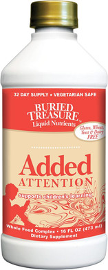 Buried Treasure Added Attention Children'S Learning Support With Gaba Dha Vitamin B And Herbal Blend 16 Oz