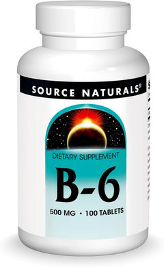 Source Naturals Vitamin B-6, Immune System Support* - 500 Mg, 100 Tablets