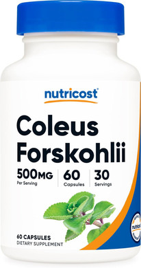 Nutricost Coleus Forskohlii 500mg, 60 Capsules - Maximum Strength Formula