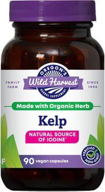 Oregon'S Wild Harvest Kelp Organic Supplement | Natural Source Of Iodine | Vegan Capsules, 90 Count