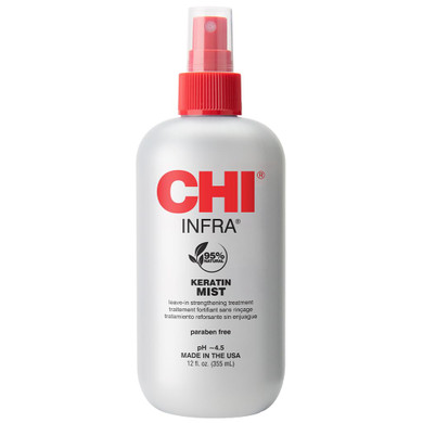 Chi Keratin Mist, Strengthening Hair Spray For Restoring Softness & Protecting Against Heat Damage, Paraben-Free, 12 Oz
