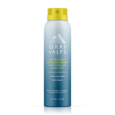 Oars + Alps After Sun Cooling Spray, Includes Aloe Vera and Niacinamide with a Green Tea Scent, 6 Fl Oz