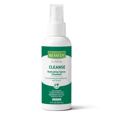 Medline Remedy Clinical Hydrating Shampoo & Body Wash (2 Fl Oz), Vanilla Scent, Cleanser, No-Rinse, Adults, Kids, Shower Or Bedside, Dimethicone, Sulfate Free