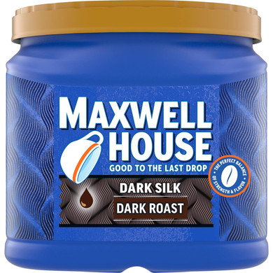Maxwell House Dark Silk Ground Coffee (24.5 Oz Canister)