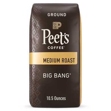 Peet'S Coffee, Medium Roast Ground Coffee - Big Bang 10.5 Ounce Bag