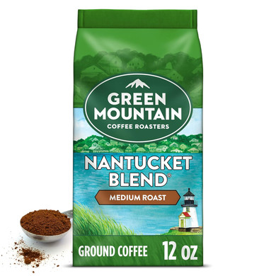 Green Mountain Coffee Roasters, Nantucket Blend, Fair Trade Certified, Ground Coffee, Medium Roast, Bagged 12Oz