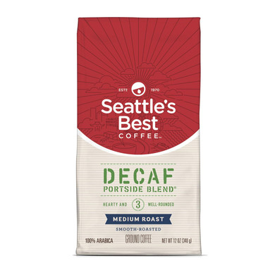Seattle'S Best Coffee Decaf Portside Blend (Previously Signature Blend No. 3) Medium Roast Ground Coffee, 12-Ounce Bag