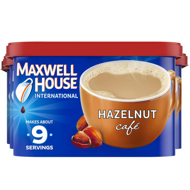 Maxwell House International Hazelnut Cafã£Â©-Style Instant Coffee Beverage Mix (4 Ct Pack, 9 Oz Canisters)