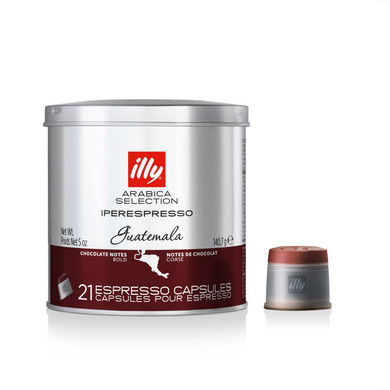 Illy Coffee Iperespresso Capsules - Single-Serve Coffee Capsules & Pods - Single Origin Coffee Pods  Guatemala Bold Roast, Notes Of Chocolate - For Iperespresso Capsule Machines  21 Count