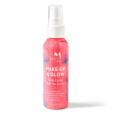 Mystic Tan Wake Up & Glow Facial Self Tanner Spritz, 2 Oz
