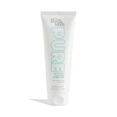 Bondi Sands Pure Self-Tanning Sleep Mask | Hydrates With Hyaluronic Acid For A Glowing Tan, Fragrance Free, Cruelty Free, Vegan | 2.53 Oz/75 Ml