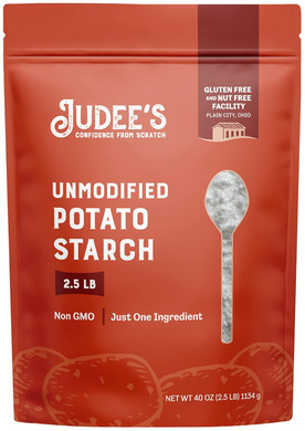 Judeeã¢ÂS Unmodified Potato Starch 2.5 Lb - Just One Ingredient - Great For Breading, Thickening, Cooking, And Baking - 100% Non-Gmo, Gluten-Free, And Nut-Free - Resistant To High Temperatures