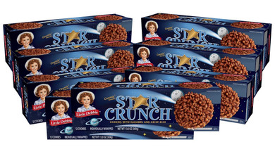 Little Debbie Star Crunch Cosmic Cookies, 96 Individually Wrapped Cookies (8 boxes)