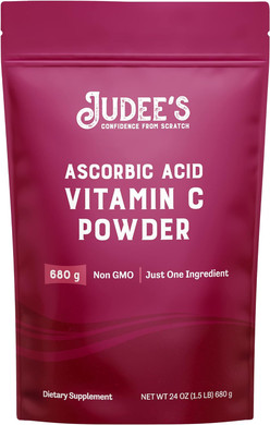Judeeã¢ÂS Pure Vitamin C Powder 1.5Lb (24Oz) - 100% Non-Gmo, Gluten-Free And Nut-Free - (L - Ascorbic Acid) - Immune Support & Antioxidant Supplement - No Fillers - For Cosmetics And Preserving Foods