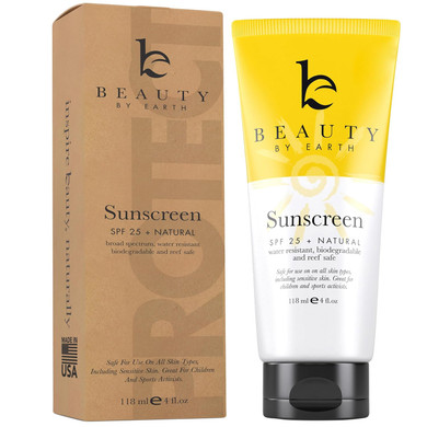 Mineral Sunscreen Spf 25 - Zinc Oxide Sunscreen, Baby Sunscreen, Kids Sunscreen, Reef Friendly Sunscreen, Sun Screen With Natural Sunscreen & Organic Sunscreen Lotion Ingredients, Zinc Sunscreen Kids4 Fl Oz (Pack Of 1)